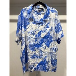 Bluey Men's 2XL Hawaiian Graphic Print Short Sleeve Button-Up Shirt NWT